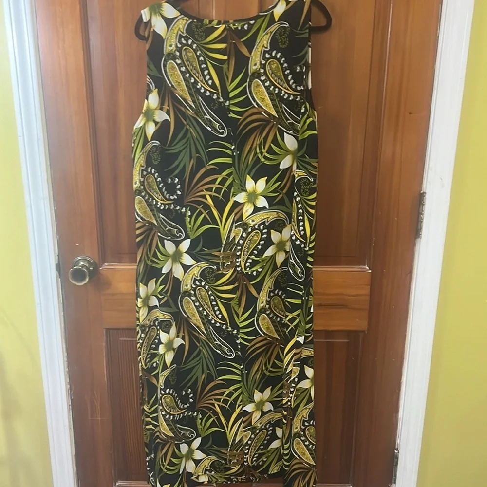 Plus Size Maxi Dress Tropical Print Size 18 - Picture 10 of 11
